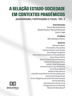 cover image of A relação Estado-Sociedade em contextos pandêmicos, Volume 3
